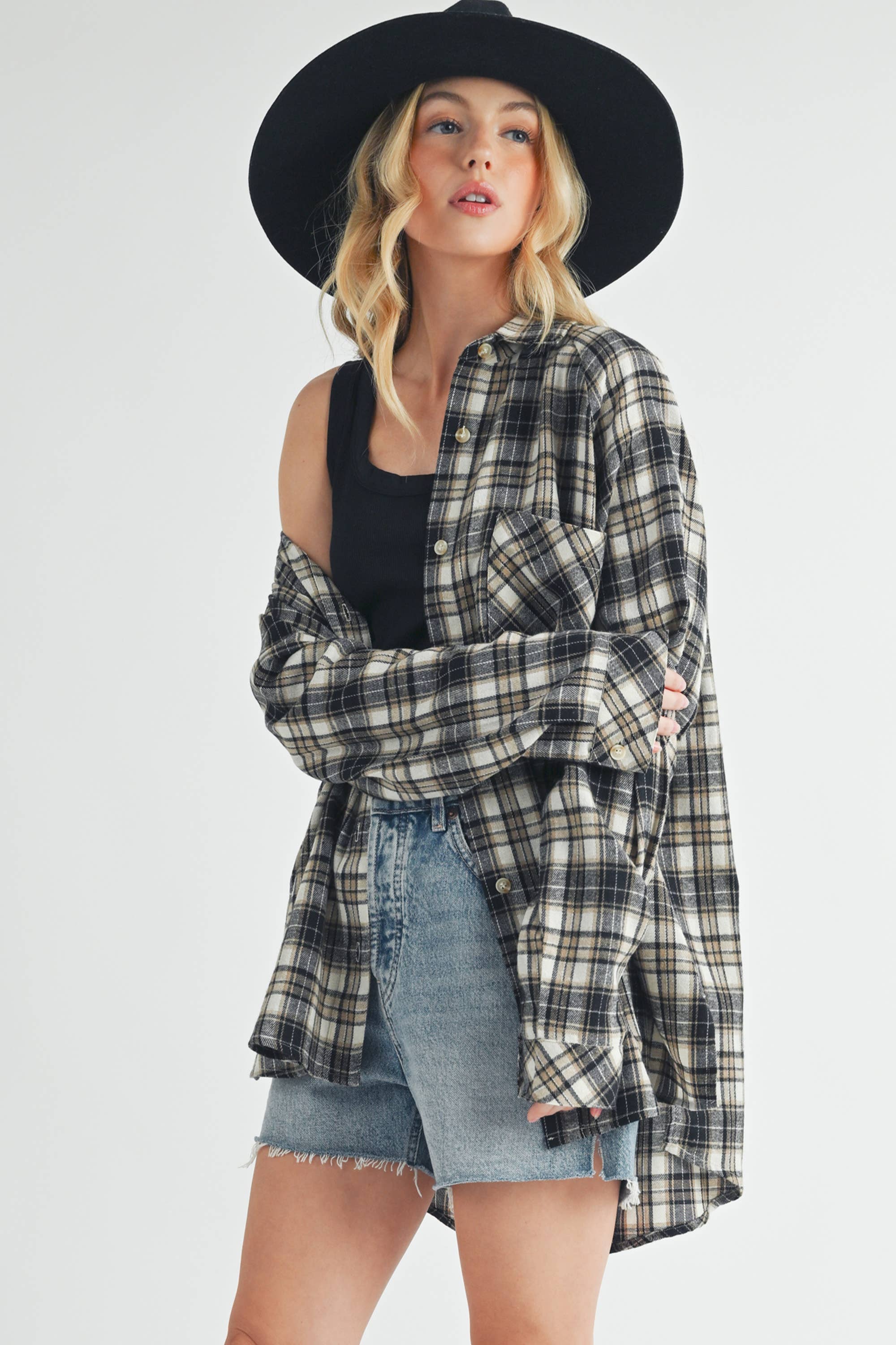 Abri Plaid Flannel Shirt