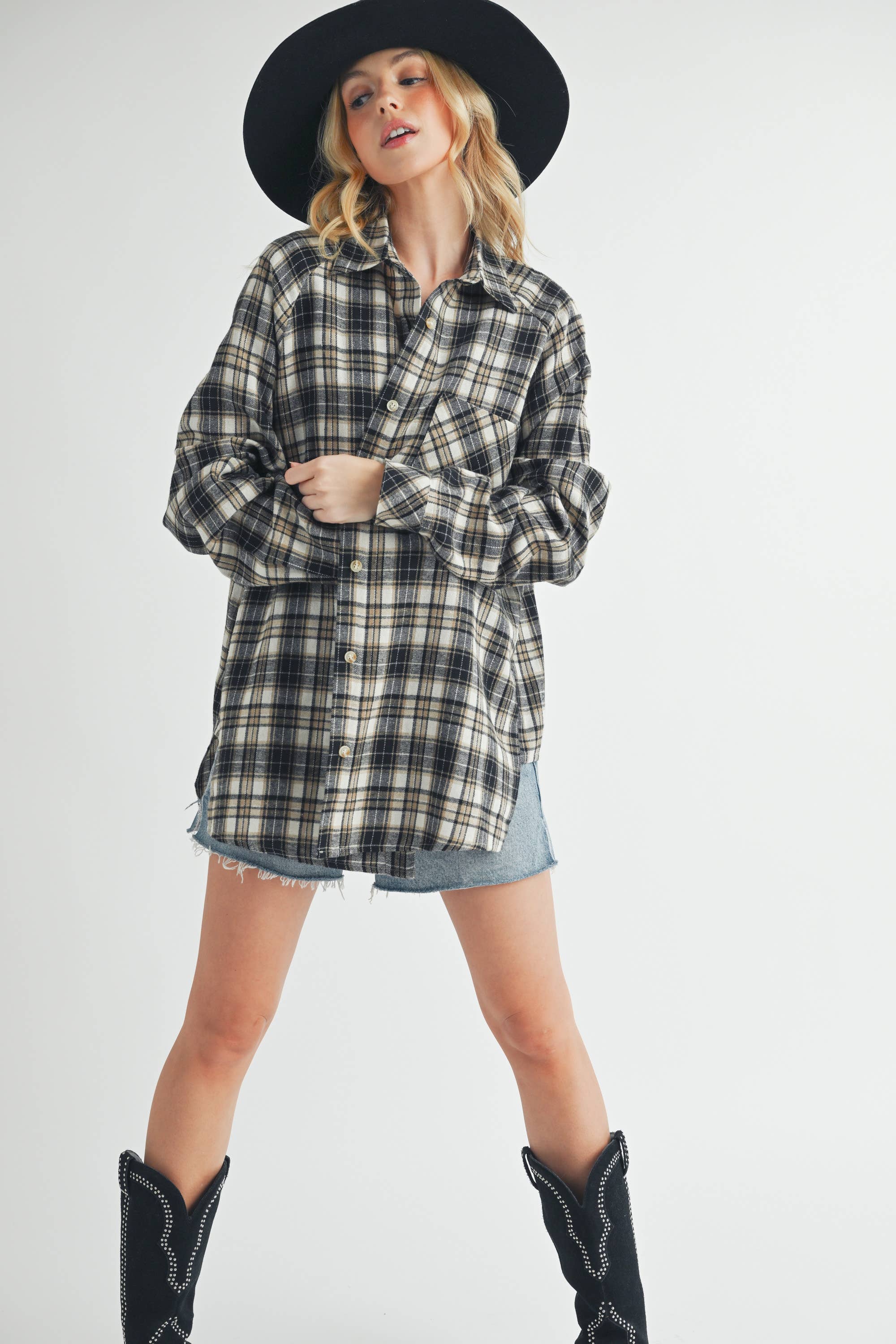 Abri Plaid Flannel Shirt