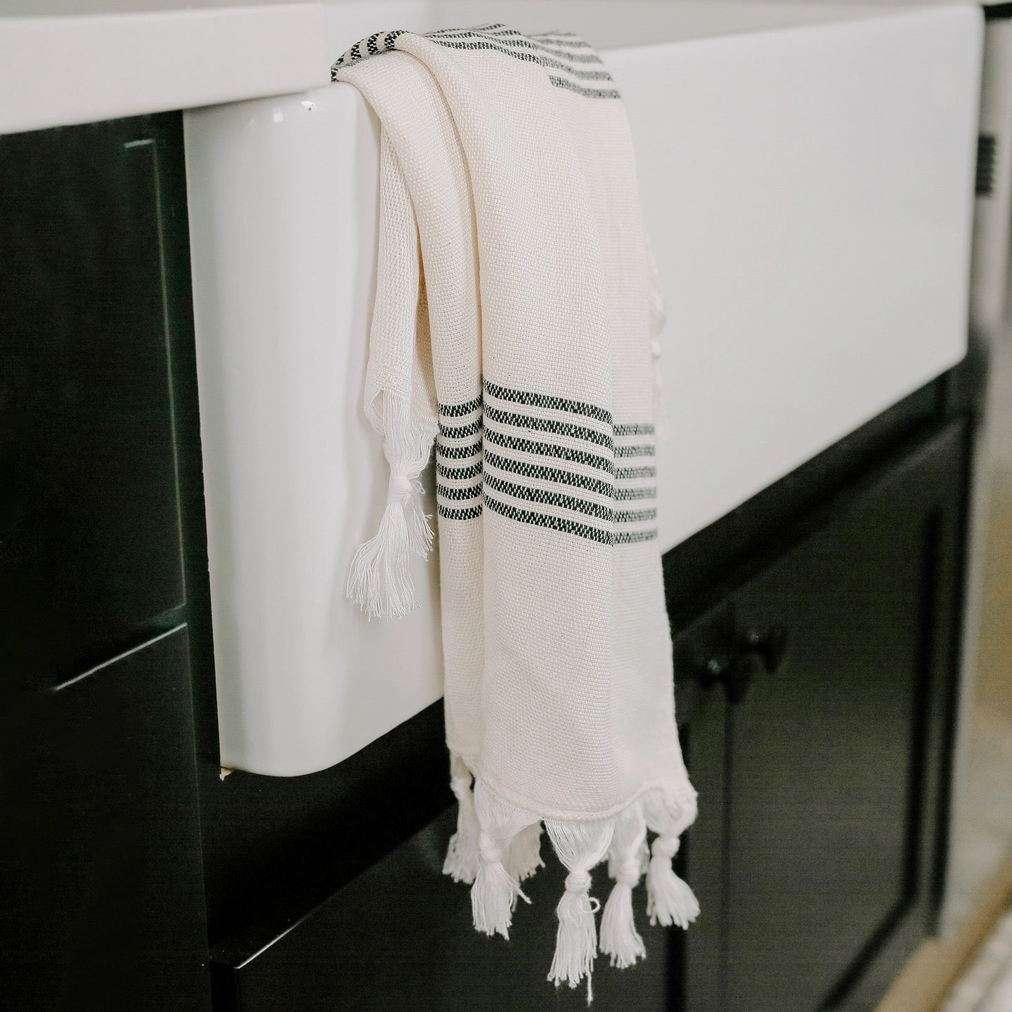 Turkish Cotton Hand Towel - Multi Stripe