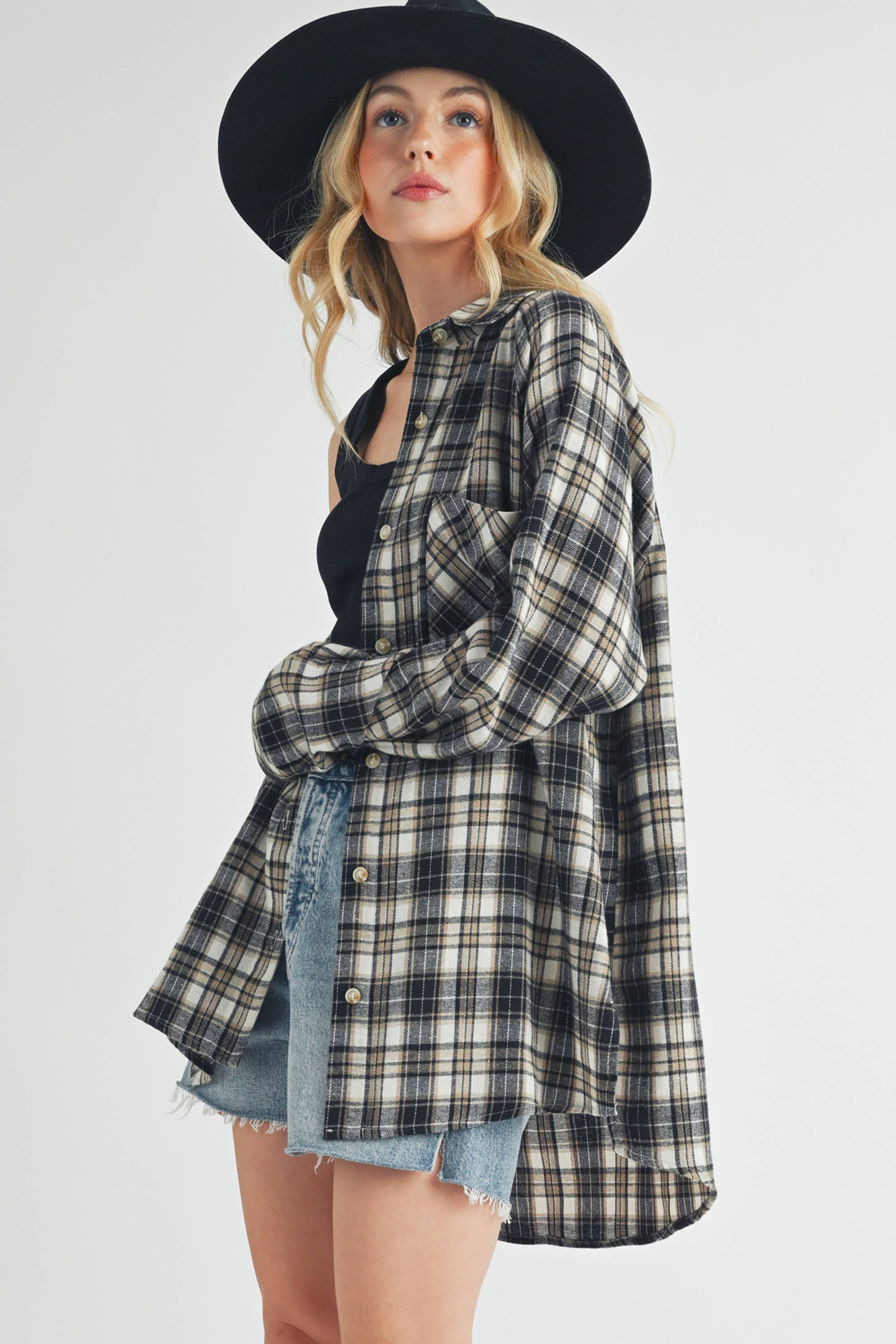 Abri Plaid Flannel Shirt